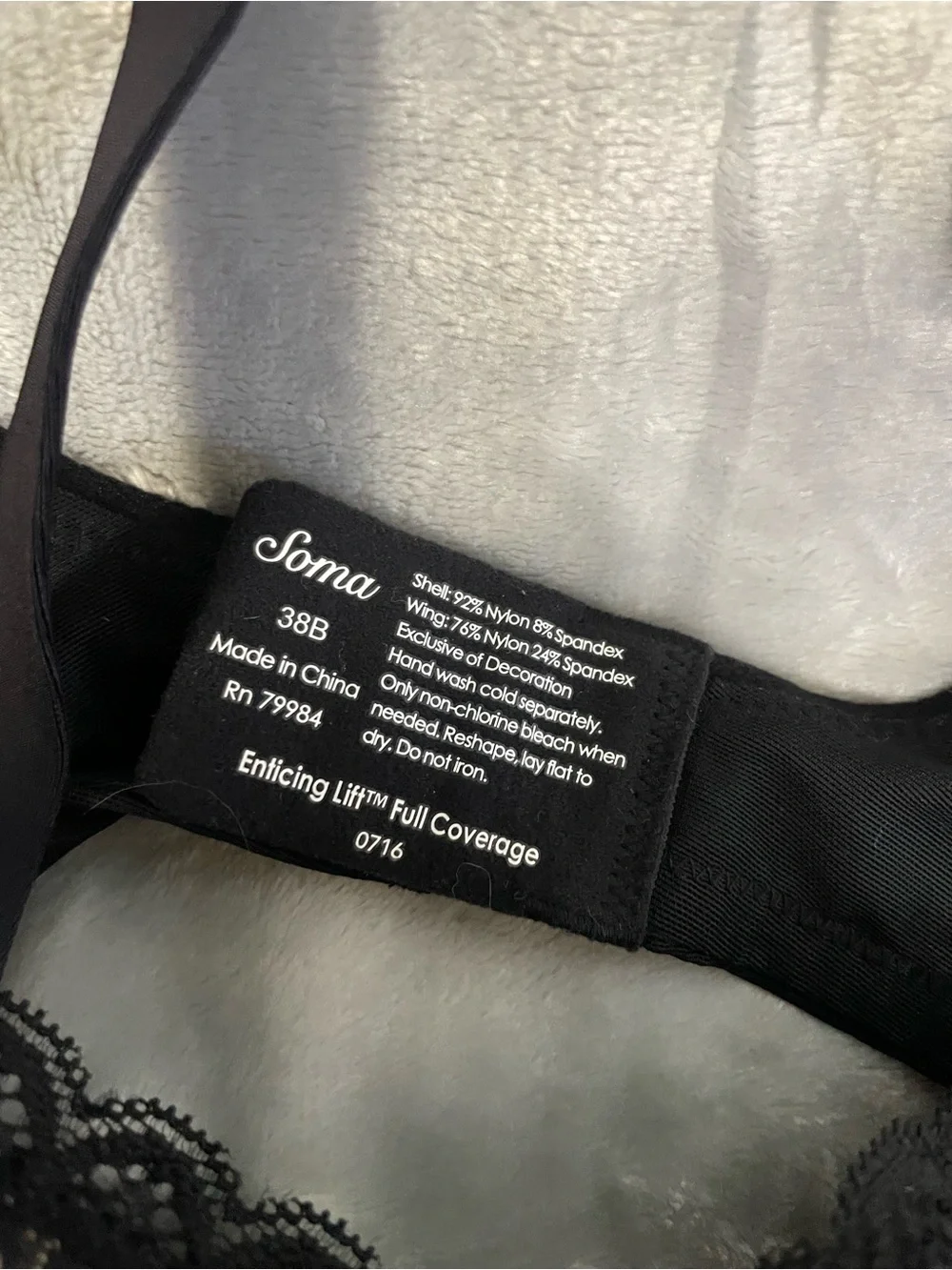 Soma enticing lift full coverage 0716 bra sz 38B bundle of 2